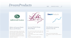 Desktop Screenshot of dreamproducts.co.uk